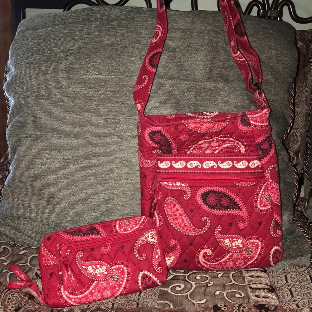 Vera Bradley matching crossbody and wallet